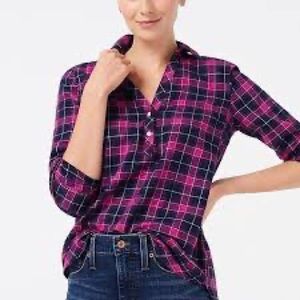 J.Crew Factory Flannel Popover Henley